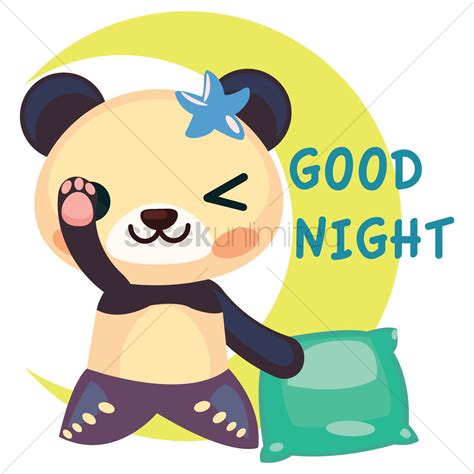 52 Free Panda In Merma Good Night Clipart Clipartlook