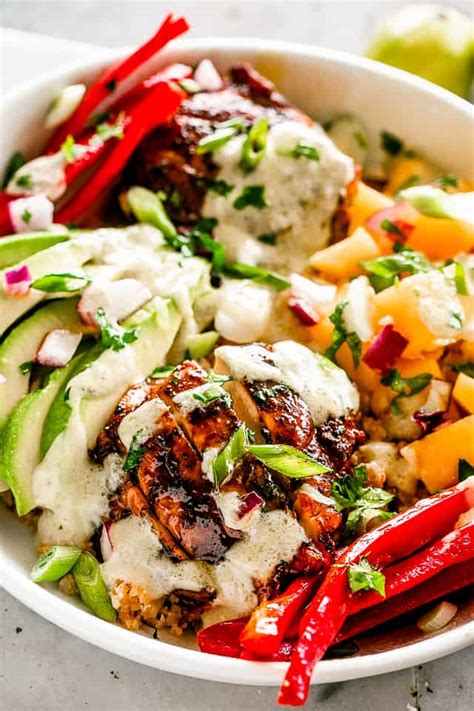 With 118 calories per 100 grams of raw rice, it is an excellent accompaniment during a diet. Cajun Chicken Cauliflower Rice Bowls with Mangoes and ...