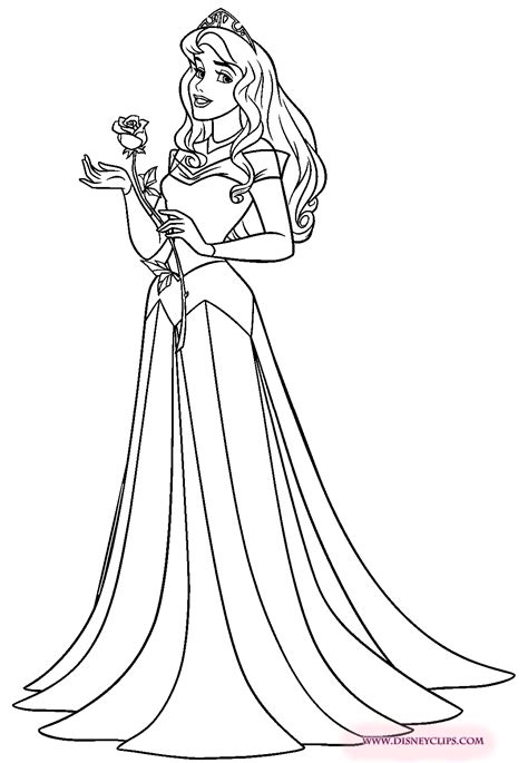 aurora coloring pages    print