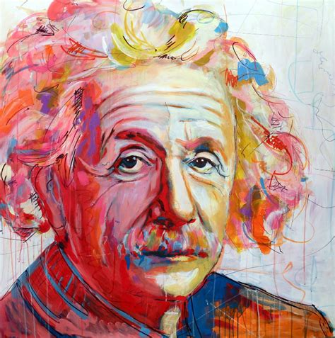 Albert Einstein Colors By Berko Painting Artblr