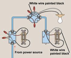 3 way switch wiring diagram with power feed via light : 3 Way Switch Wiring Diagram in 2019 | DIY | Home electrical wiring, 3 way switch wiring ...