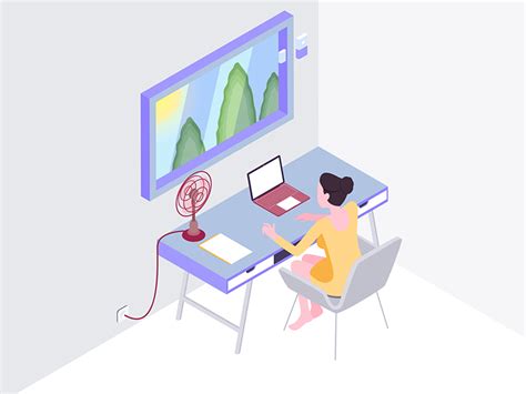 Smart Workspace Isometric Illustration By Angelbi88 On Dribbble