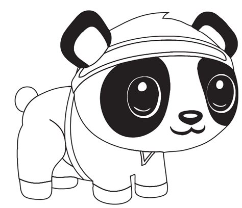 Oso Panda Animado Para Colorear Kulturaupice