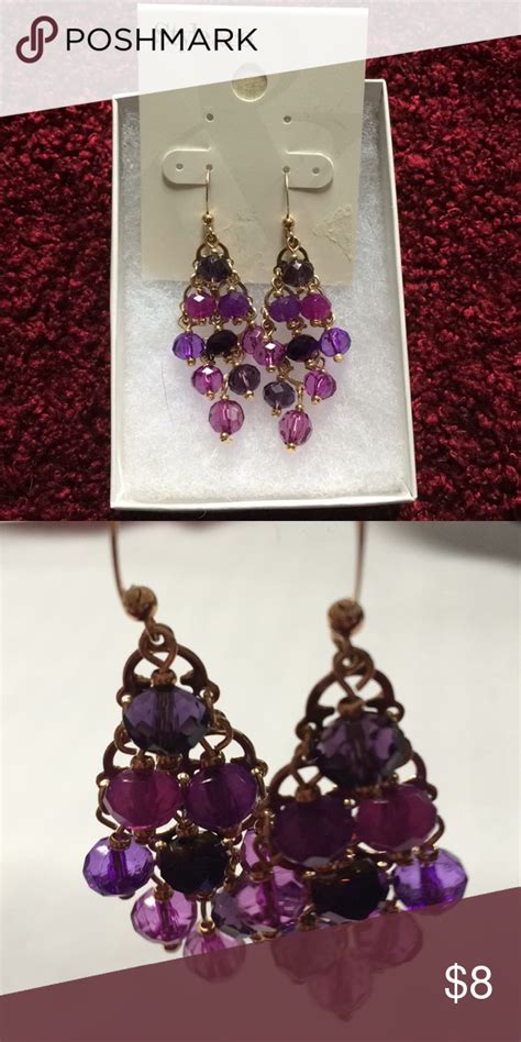 New Purple Chandelier Earrings Chandelier Earrings Purple Chandelier
