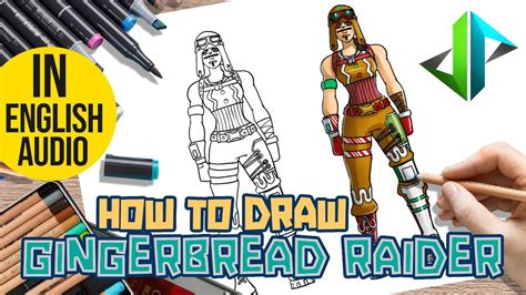 [drawpedia] How To Draw New Gingerbread Raider Skin From Fortnite Step By Step Drawing