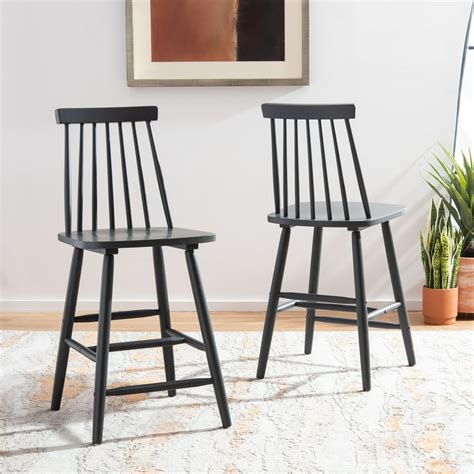 Safavieh Beaufort Solid Spindle Back Counter Stool Grey