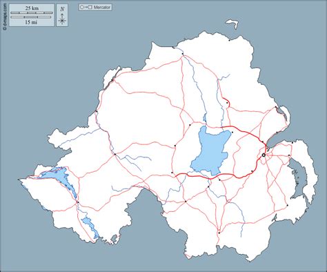 Irlanda Del Nord Mappa Gratuita Mappa Muta Gratuita Cartina Muta
