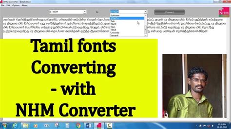Tamil Fonts Converting Nhm Converter Youtube