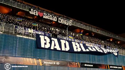 Bad Blue Boys Dinamo Zagreb Fans Showing Their Support To Ukraine