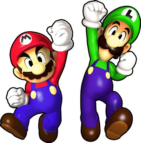 Mario And Luigi Render By Fawfulthegreat64 On Deviantart