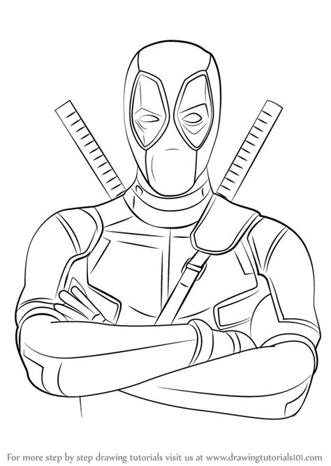 It took me about 18 hours to finish. How to Draw Deadpool - DrawingTutorials101.com | Deadpool ...
