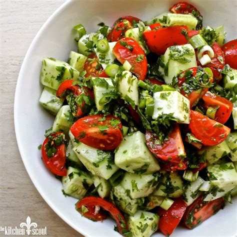 Armenian Cucumber And Tomato Salad The Kitchen Scout