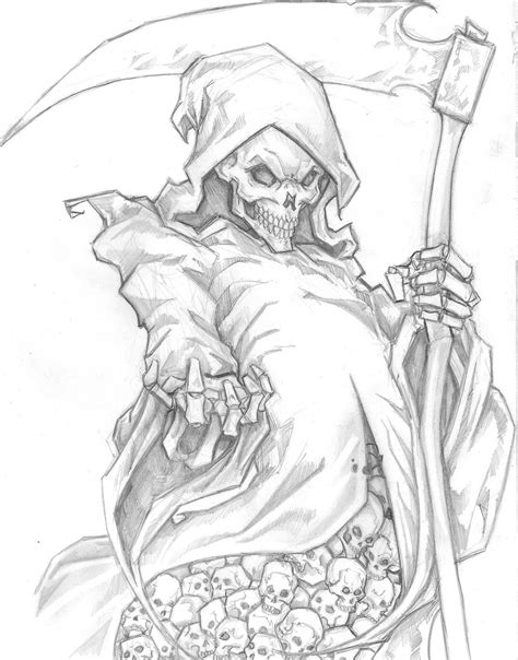 A good start if you like horror drawings, gothic pencil drawings and the like. Grim Reaper Drawing In Pencil at GetDrawings | Free download