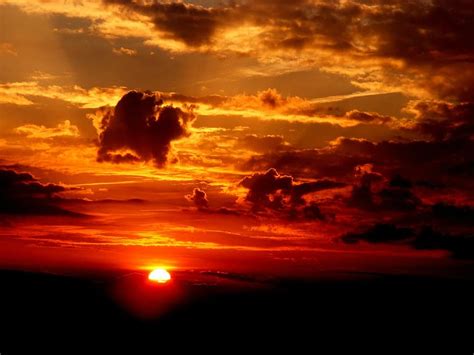 Sunset Sky Sun Cloud Twilight Red Pikist