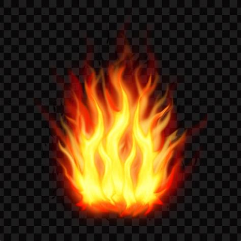 Premium Psd Realistic Burning Fire Flames Burning Hot Sparks Realistic Fire Flame Fire Flames
