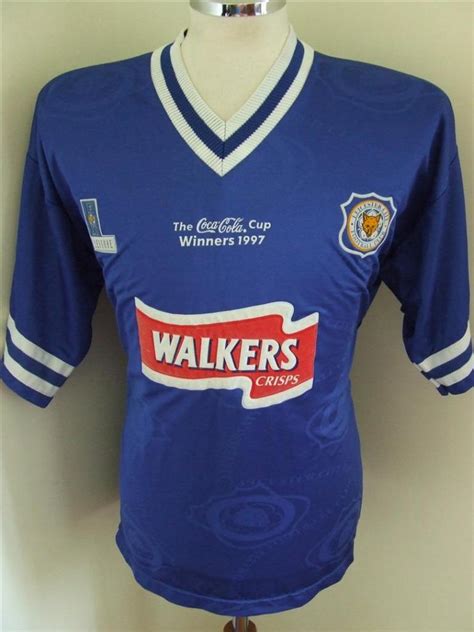 Leicester City Cup Shirt Football Shirt 1996 1997 Sponsored By