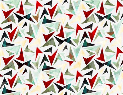 Colorful Geometric Shapes Pattern Digital Art By Phil Perkins