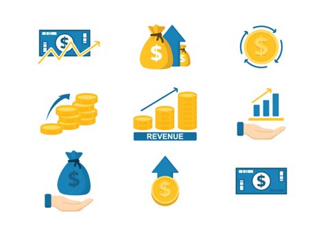 You consent to us sending you money tips along with products and services that we think might interest you. Revenue Icons Vector 164854 Vector Art at Vecteezy