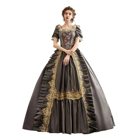 Rococo Baroque Marie Antoinette Ball Dresses 18th Century Dress Renaissance Historical Period