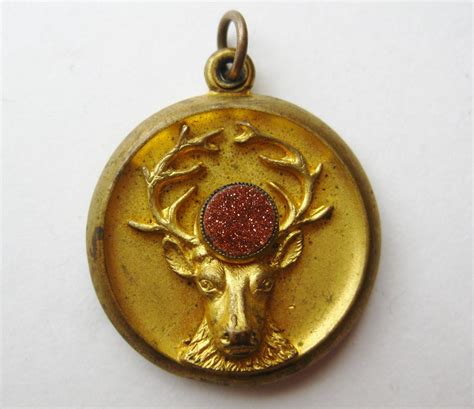 Antique Gold Filled Bpoe Elks Lodge Member Pocket Watch Fob Locket Pendant
