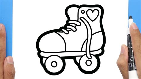 Draw By Numbers Roller Skates Worksheet Preschool