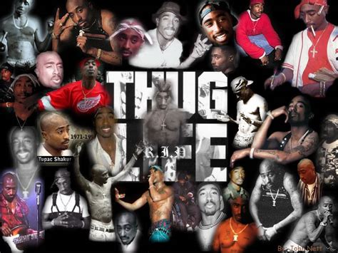 2pac Thug Life Wallpaper Wallpapersafari