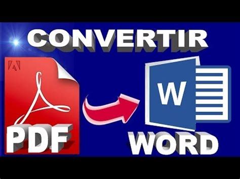 Online pdf converter to doc format. Como Convertir PDF a WORD (Online) PASO a PASO - Tutorial ...
