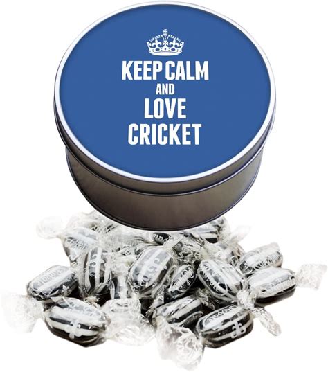 Duke Ts Blue Keep Calm And Love Cricket Everton Mints Sweet Tin 1726