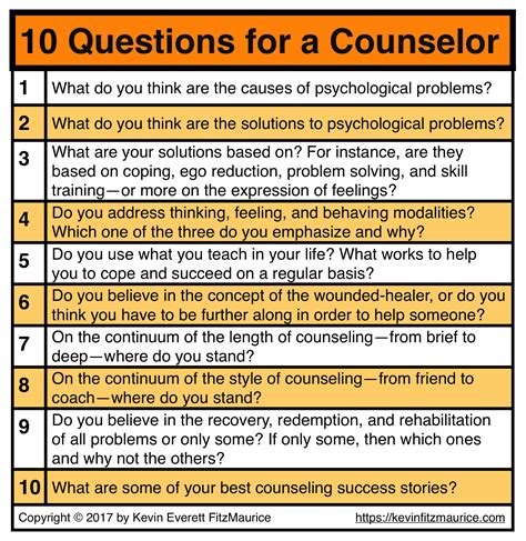 10 questions for counselor kevin everett fitzmaurice