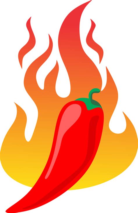 Chili Pepper On Fire 18867174 Png