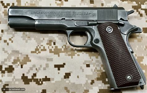 Wwii Ww2 Us Colt M1911a1 1943 Excellent Shooter