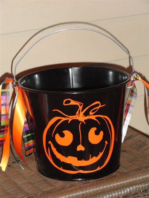 Items Similar To Personalized Halloween 5 Qt Metal Pailbucket On Etsy