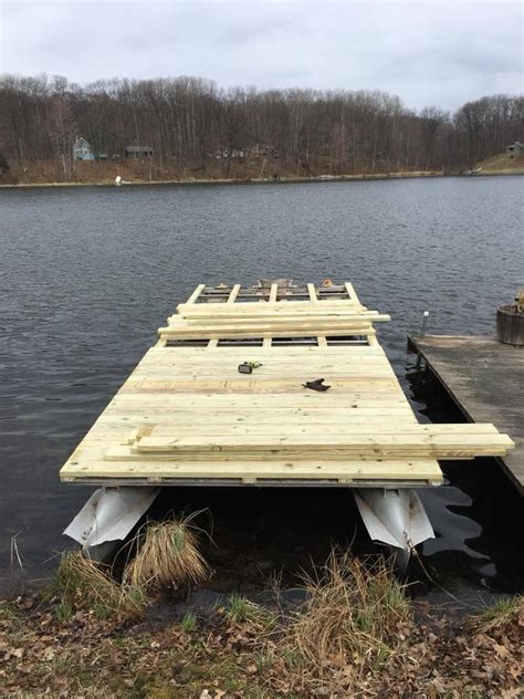 Buy a pontoon kit to build a boat of your very own as a recreational pontoon, houseboat, work boat, transport platform, electricity powered pontoon or anything else you can think of. Our DIY stuff in 2020 | Pontoon dock, Floating dock ...