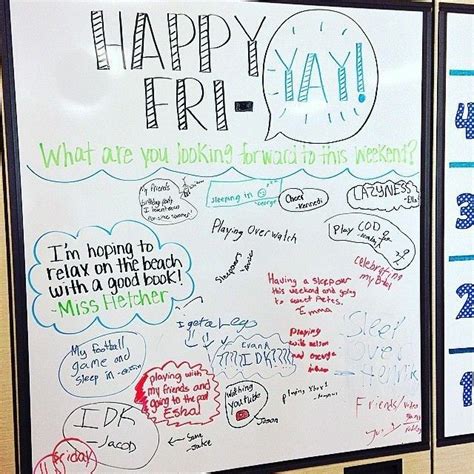 Pin By Jennifer Funk On School Whiteboard Messages Daily Writing Prompts Responsive Classroom