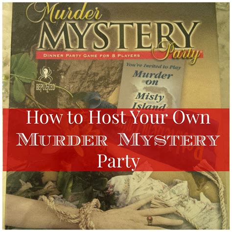 For small group games you will need to have a selection of we provide further information on how to customise your game in our game packages. Fairytales and Fitness: How to Host a Murder Mystery Party