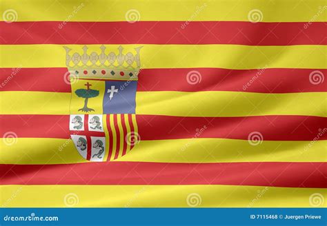 Flag Of Aragon Spain Stock Illustration Illustration Of Region 7115468
