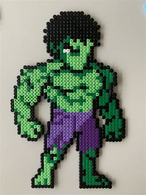 Hulk Perler Beads Perler Bead Art Spiderman Pixel Art Pixel Art