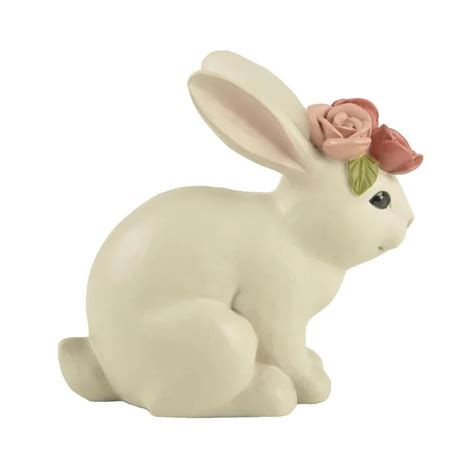 Resin Bunny Figurine Indoor Decorative Rabbit Statues For Easter