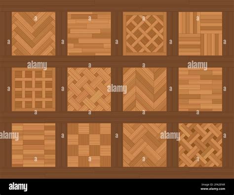 Parquet Floor Samples Chart With Common Parquetry Patterns Most