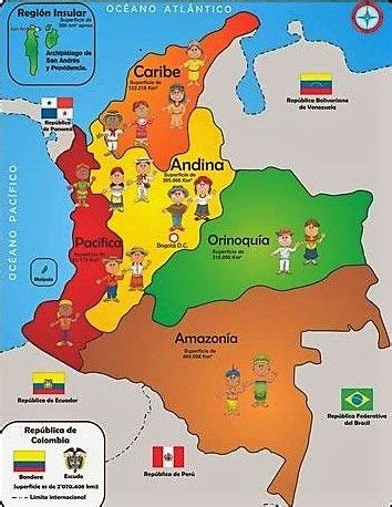 Rompecabezas Mapa De Colombia Regiones