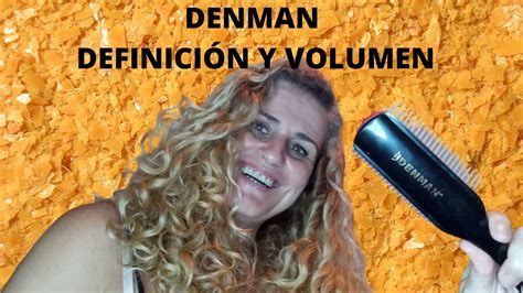 Definici N Con El Cepillo Denman Mas Rizos Y Mas Volumen Curly Curlygirl Rizos Definicion