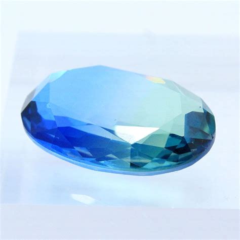 Crystal Oval Cabochons 30x20mm Aqua Blue