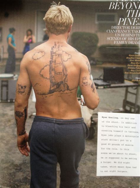 Ryan Goslings Fake Tattoos In The Place Beyond The Pines Ryan Gosling Movies Ryan Gosling