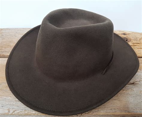 Bailey Lite Felt Gallatin Wool Vintage Western Hat Made In Usa Packable