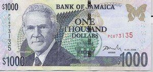 $20, $10, $5, $1, 25c, 10c, 5c, and all bear the face of a national hero. Jamaican Money - Rates, Pictures, History