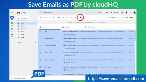 How To Convert Emails As PDF CloudHQ