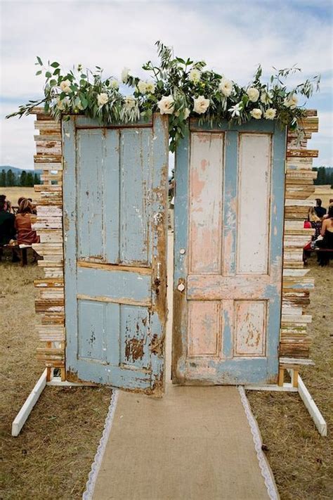 56 Of The Best Fall Wedding Ideas Wedding Doors Outdoor Country Wedding Wedding Entrance