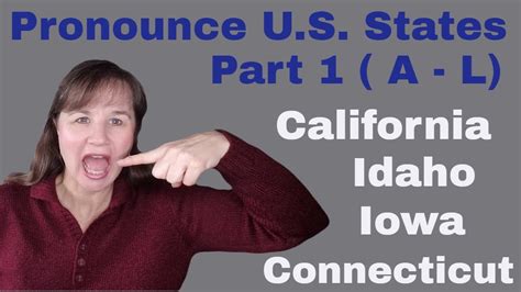 How To Pronounce Us States Part 1 A L Youtube