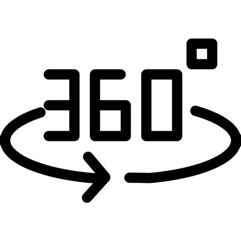 360 Degrees Vector Svg Icon Svg Repo