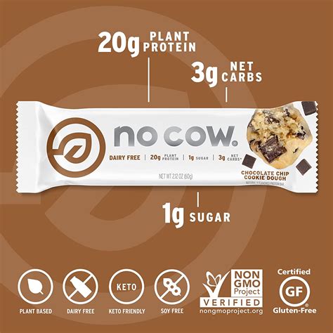 Buy No Cow High Protein Bars Chocolate Chip Cookie Dough G Plant